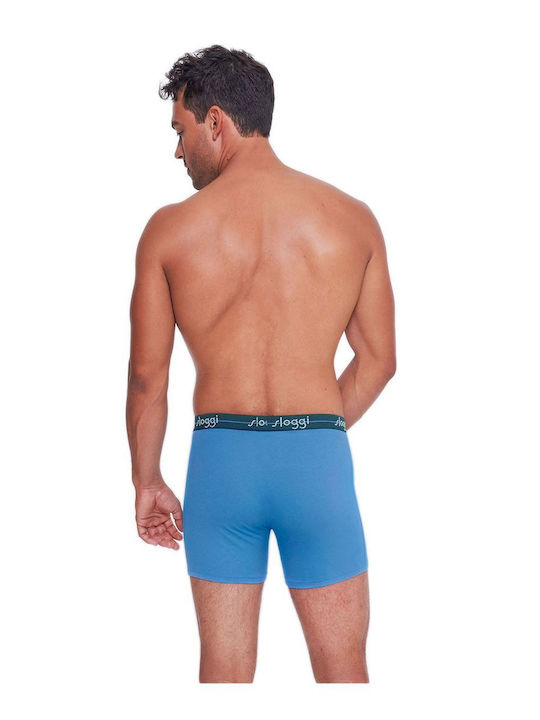 Start Short Slipuri pentru bărbați Petrol-blue 2Pachet
