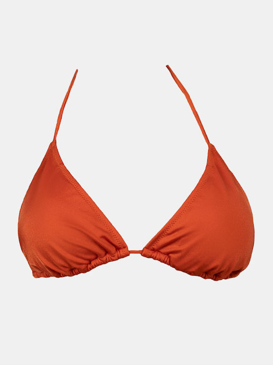 Padded Triangle Bikini Top Orange