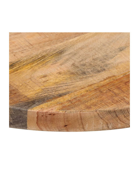 vidaXL Round Table Surface made of Solid Wood in Brown Color 40x40x1.5cm 370000 1pcs