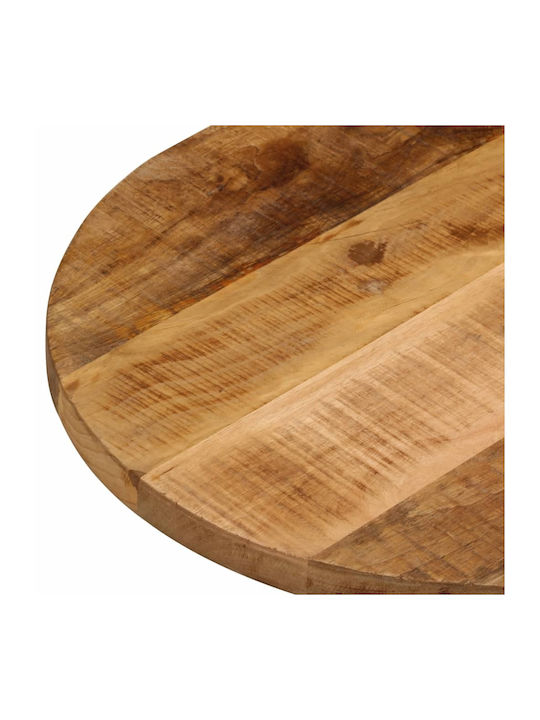 vidaXL Oval Table Surface made of Solid Wood in Brown Color 80x40x3.8cm 370112 1pcs