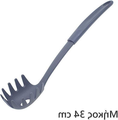 Deep Plastic Colander Pasta Spoon Gray 34cm