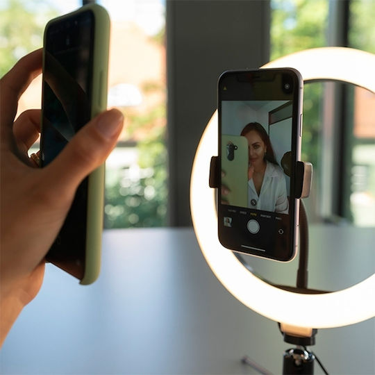4Smarts Tripod with LED Ring Light 19cm με Επιτραπέζιο Τρίποδο και Βάση για Κινητό