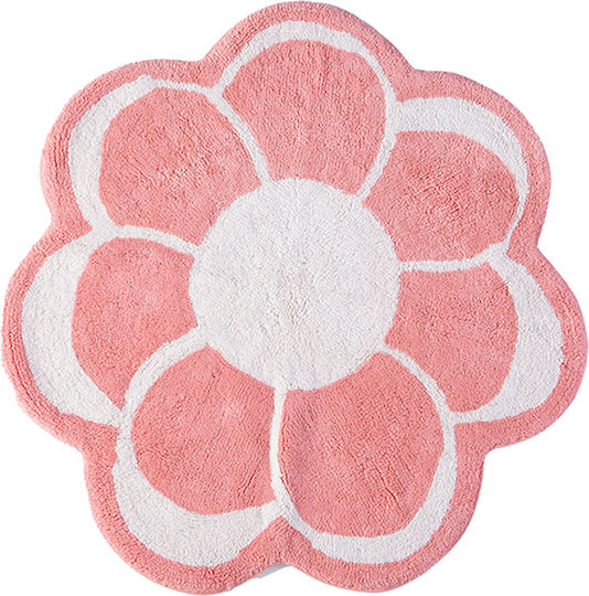 Nef-Nef Homeware Badematte Baumwoll Rund 035284 Rosa Φ90cm