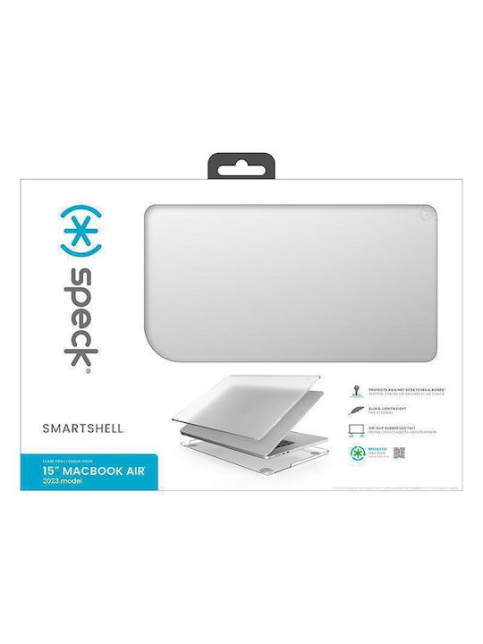 Speck SmartShell Tasche Abdeckung für Laptop 15" MacBook Air M3 (2024) / M2 (2023) in Transparent Farbe