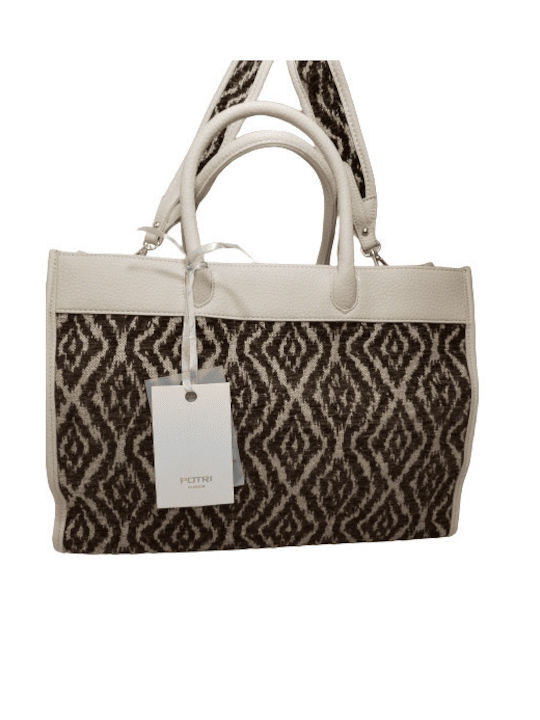 Potri Fashion Damen Tasche Tote Hand Beige