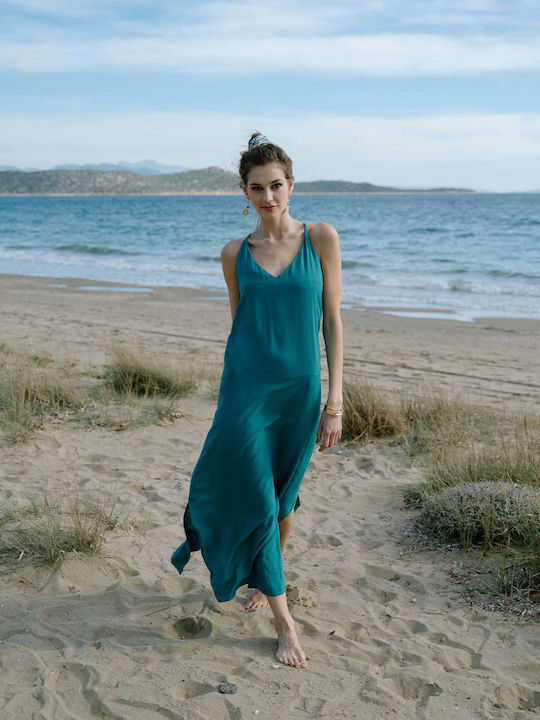Sommer Maxi Kleid Grün
