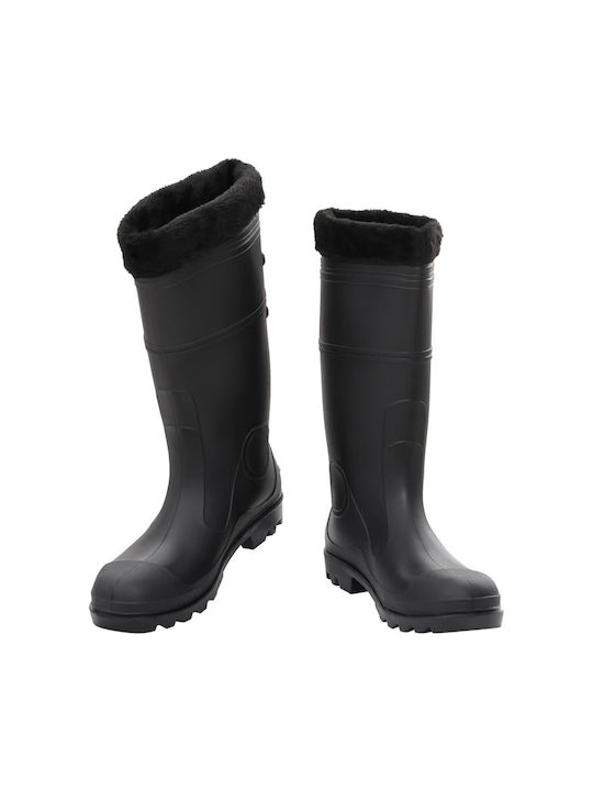 vidaXL Non-Slip Work Wellies Black