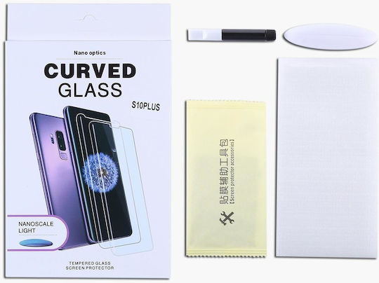 Uv Flüssigkeit gekrümmt voll Kleber voll Bildschirm gehärtetes Glas Galaxy S9 Plus