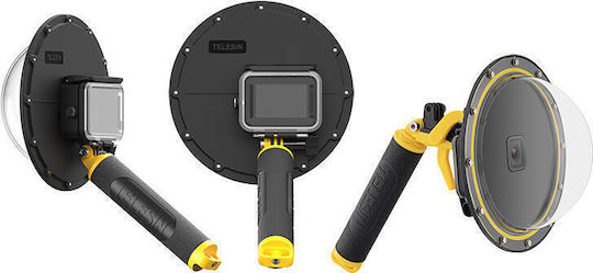 Telesin Dome Port Wasserdichtes Gehäuse Case Αδιάβροχη Θήκη für GoPro Held 10 / Held 11 / Held 9 GP-DMP-T09