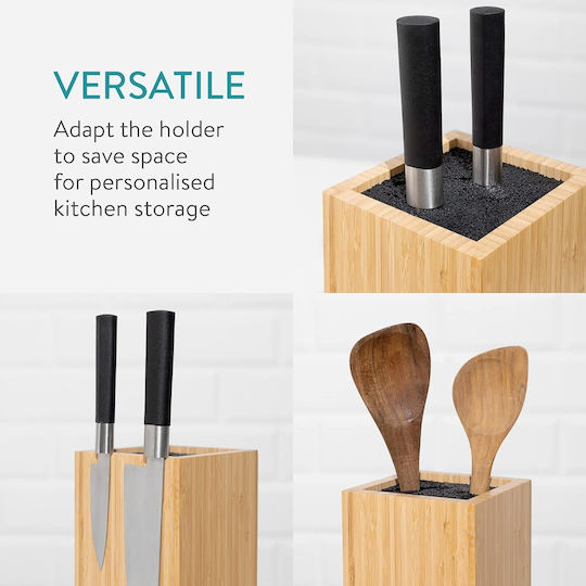 Navaris Magnetic Knives Block Wooden