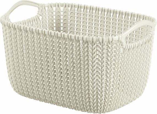 Curver Knit Καλάθι Αποθήκευσης Πλαστικό Μπεζ 8lt