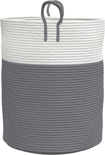 vidaXL Storage Basket Fabric Gray 38x38x46cm 1pcs