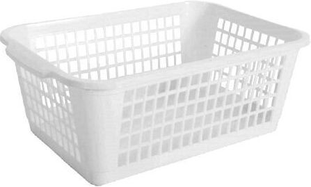Viomes Coș de Depozitare Plastic Alb 25x33.5x14cm 1buc