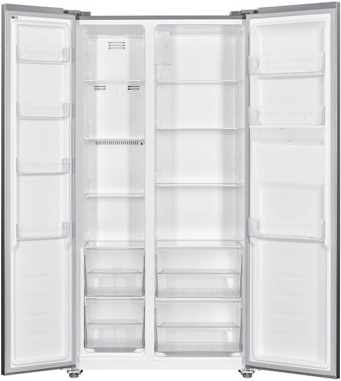Finlux 442lt Total NoFrost Î177xL90xA59cm. Inox SBS451EIX