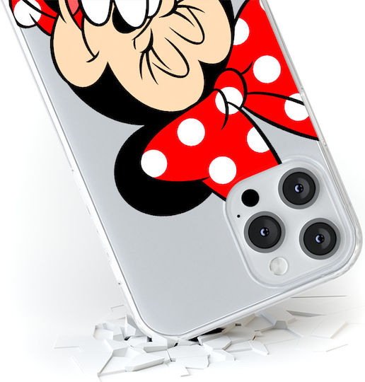 Case Apple Iphone 15 Pro Minnie 006 Disney Partial Print Transparent