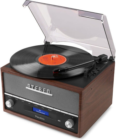 Audizio Frisco 102.200 Πικάπ με Προενίσχυση και Ενσωματωμένα Ηχεία Καφέ