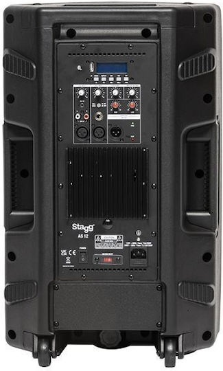 Stagg AS12 H00ST00014 Active Speaker PA 150W with Woofer 12" 38x31x59cm.