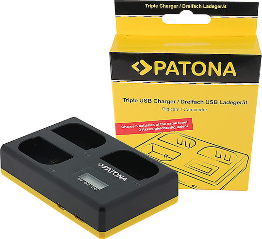 Patona Triple Battery Charger Compatible with Canon