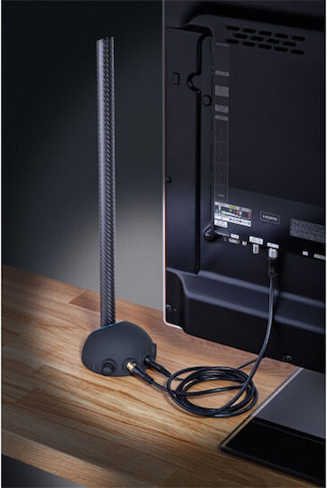 Oehlbach Scope Max Indoor TV Antenna (with power supply) Black Connection via Coaxial Cable