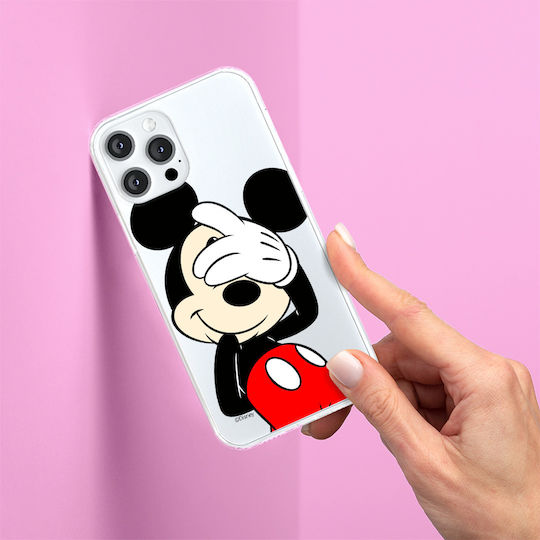 Apple iPhone 15 Pro Mickey 003 Disney Partial Print Transparent Case