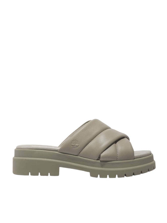 Timberland Leather Crossover Women's Sandals Beige