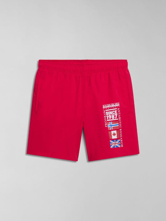 Мъжки бански Boxer Napapijri Фуксия V-sahtu Np0a4hon R25-червен Barberry