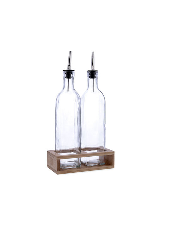 Quid Öl- & Essigspender-Set Glas mit Ausgießer 550ml