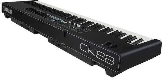 Yamaha Electric Stage Piano CK88 Bag Bundle Set with 88 Semi-Weighted Keys Built-in Speakers and Connection with Headphones and Computer Black
