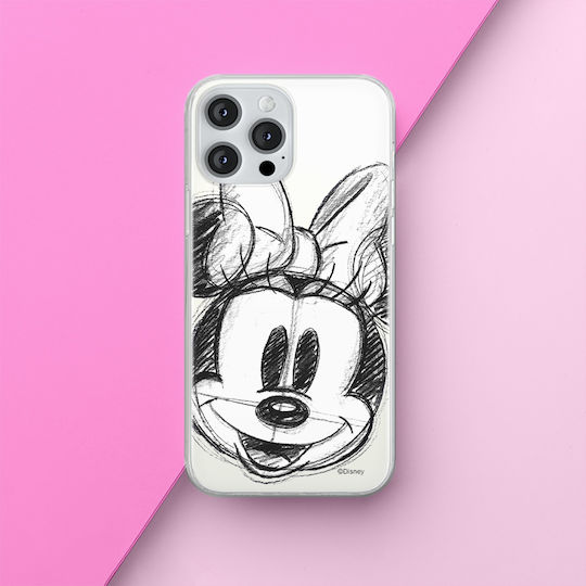 Case Apple Iphone 15 Pro Minnie 012 Disney Partial Print Transparent