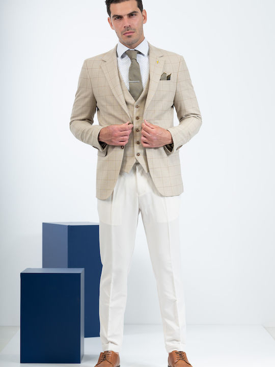 1400 Ανδρικό Γιλέκο Carbone Beige