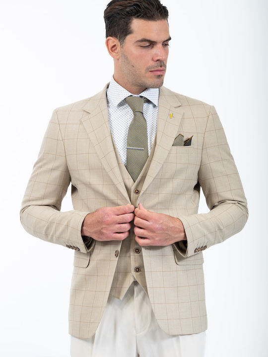 1400 Ανδρικό Γιλέκο Carbone Beige