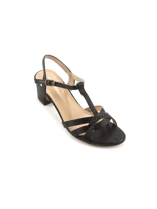 Fshoes Damen Sandalen in Schwarz Farbe