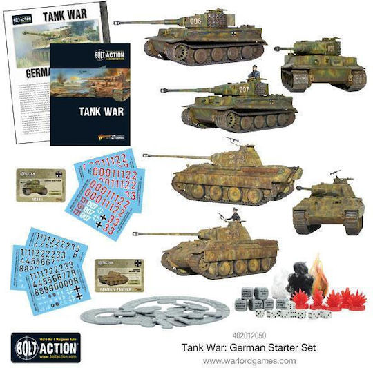 Warlord Games Фигура за Моделизъм Резервоар с Лепило и Бои