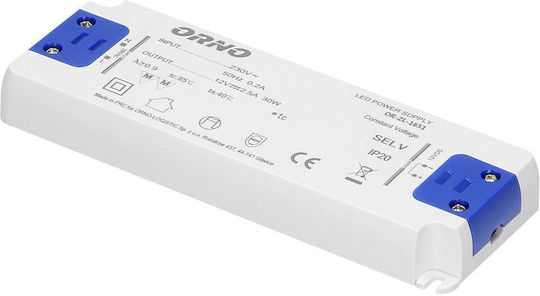 Orno LED Захранване IP20 Мощност 30W с Изходно Напрежение 12V