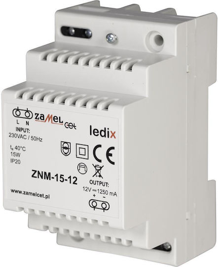 Zamel LED-Netzteil Leistung 15W mit Ausgangsspannung 12V