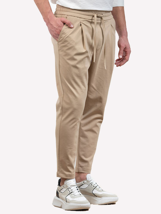 Vittorio Artist Men's Trousers in Regular Fit Tabac Brown