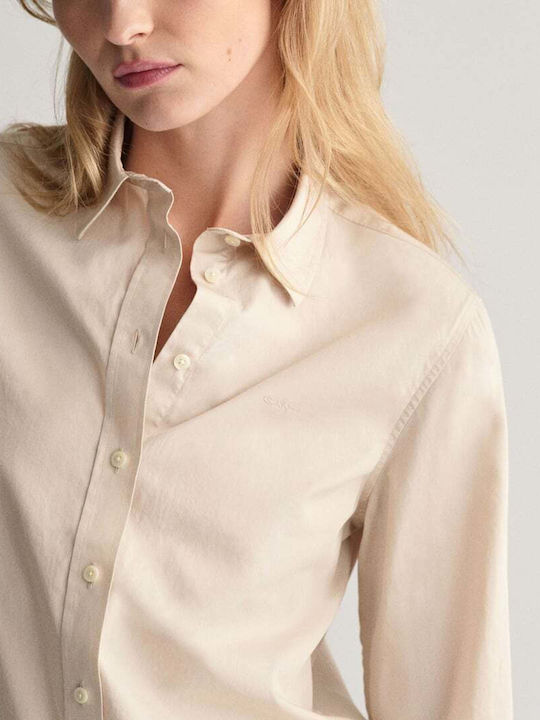 Women's Long Sleeve Shirt Beige