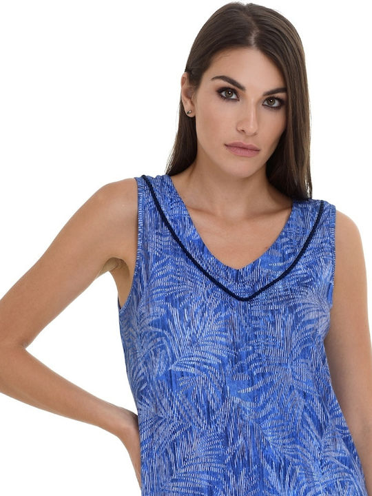 Primavera Blue Beach Dress