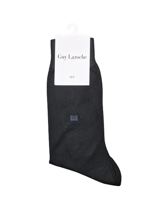 Men's Mercerized Socks 1 Pair Black Guy Laroche 7077-black