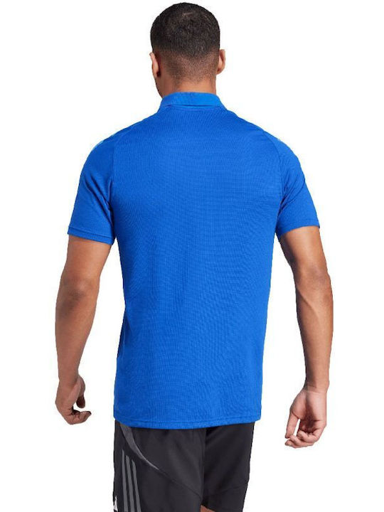 Adidas Tiro 24 Competition Men's Athletic Short Sleeve Blouse Polo Blue