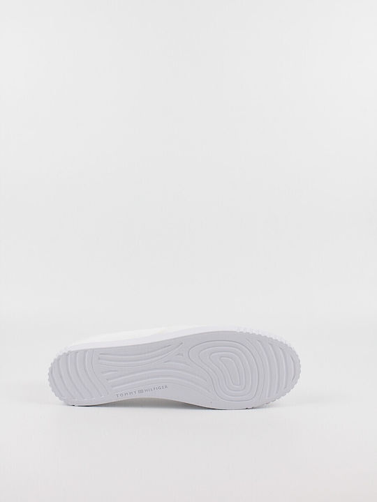 Stoff Damen Slip-Ons Weiß