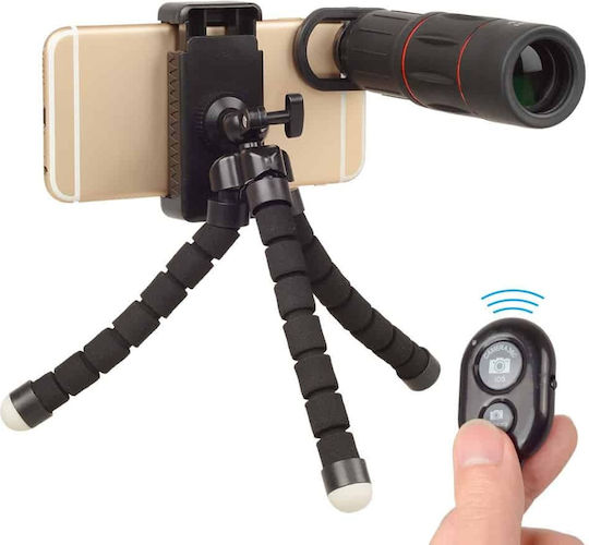 Apexel Set de Lentile pentru Camerele Telefoanelor Macro / Ochi de pește / Monocular / Zoom 18x 1buc