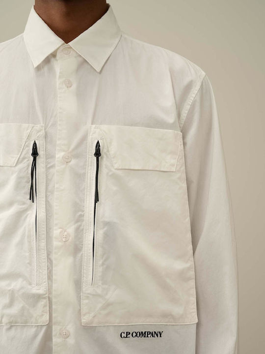 Μακρυμάνικo Overshirt Εκρού