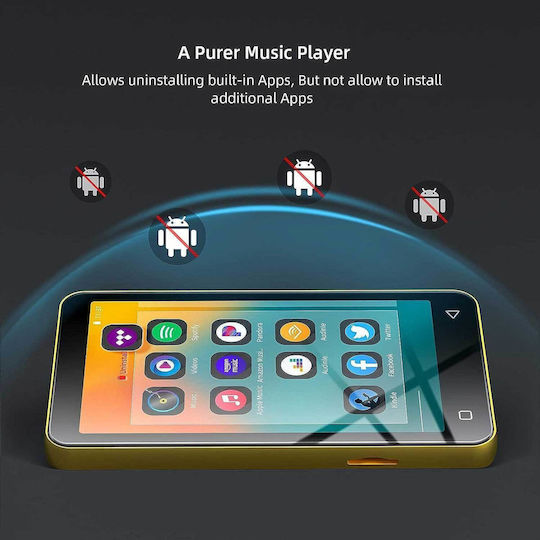 Innioasis ‎g1 MP3 Player (80GB) with LCD Touch Screen 4" Yellow