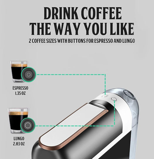 Century Espressor pentru capsule Nespresso Presiune 19bar Neagră
