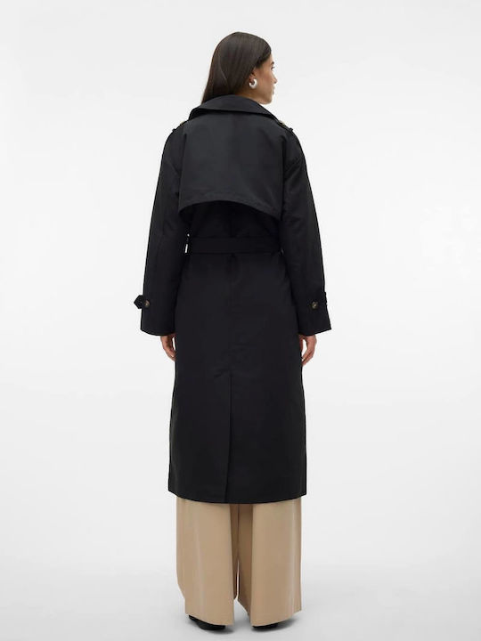 Chloe Women's Black Trench Coat