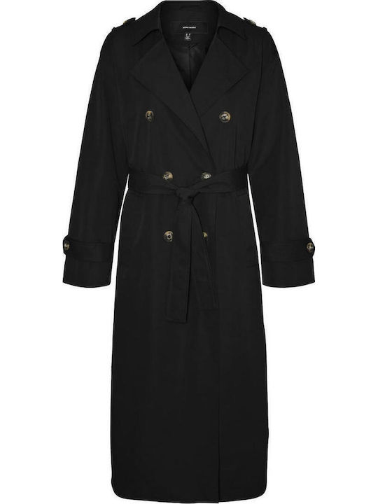 Chloe Women's Black Trench Coat