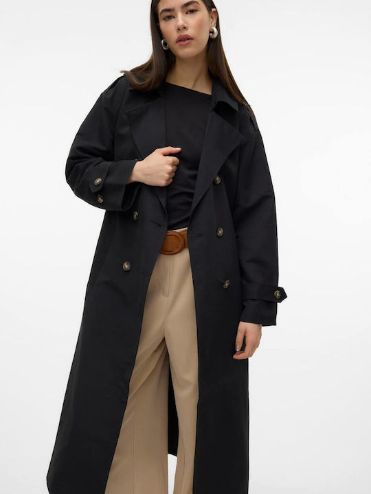 Chloe Women's Black Trench Coat