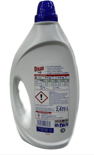 Dixan Total Flüssig Waschmittel 2.475lt (55 Messbecher)