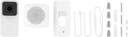 Wyze Clopoțel De Ușă Fără Fir Wi-Fi Cu Două Căi Alb